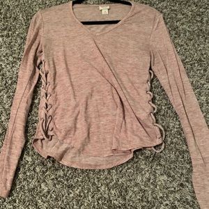 Target laced pink sweater